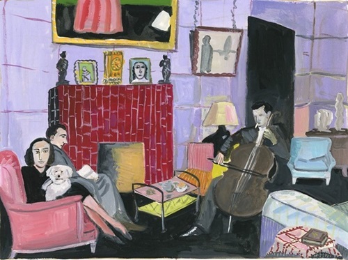 Marie-Laure de Noailles In Her Paris Salon  by Maira Kalman