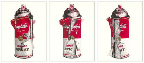 Torn Spray Can  by Mr Brainwash