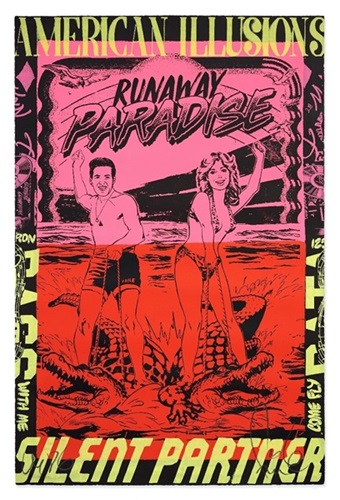 Runaway Paradise (Black) by Faile