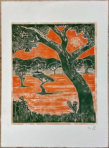 Sun Over Trees  by Billy Childish