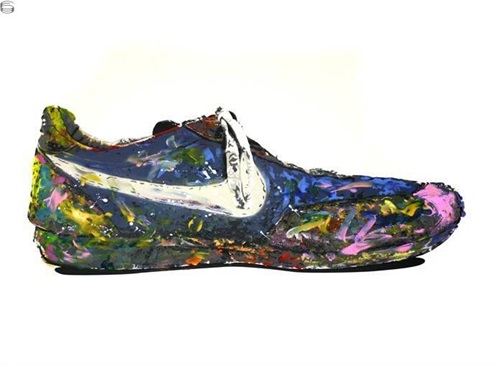 Shoe (Off White) by Mr Brainwash