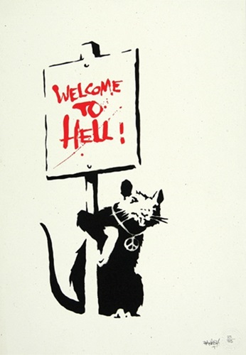 Welcome To Hell (Unsigned) by Banksy