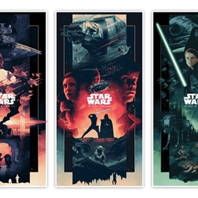 Original Star Wars Saga Triptych (Timed Edition) by John Guydo