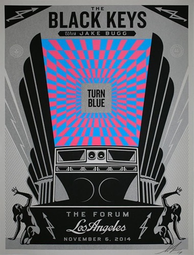 Black Keys Turn Blue  by Shepard Fairey