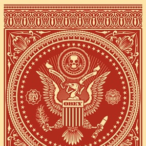 Presidential Seal (Red) by Shepard Fairey