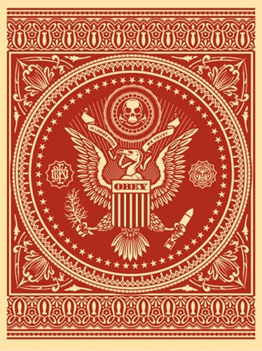 Presidential Seal (Red) by Shepard Fairey