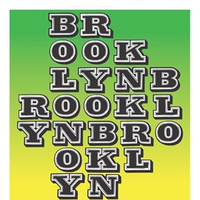 Brooklyn (Green) by Ben Eine