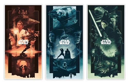 Original Star Wars Saga Triptych (Variant) by John Guydo