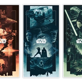 Original Star Wars Saga Triptych (Variant) by John Guydo