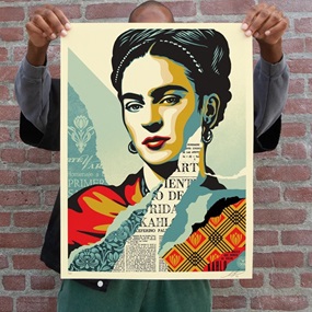 The Woman Who Defeated Pain (Frida Kahlo) by Shepard Fairey