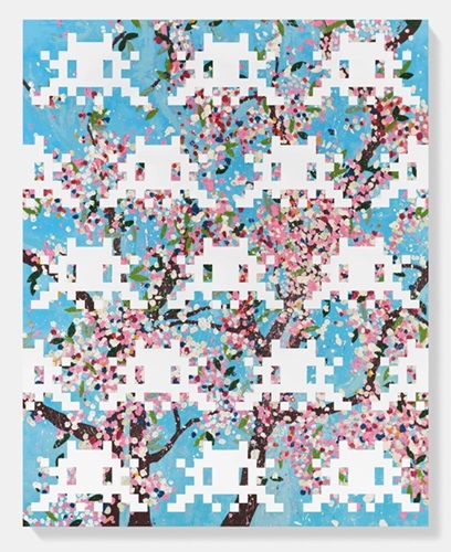 Invaded Blossom (Timed Edition) by Damien Hirst | Space Invader