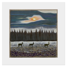 Deer And Northern Sun by Billy Childish