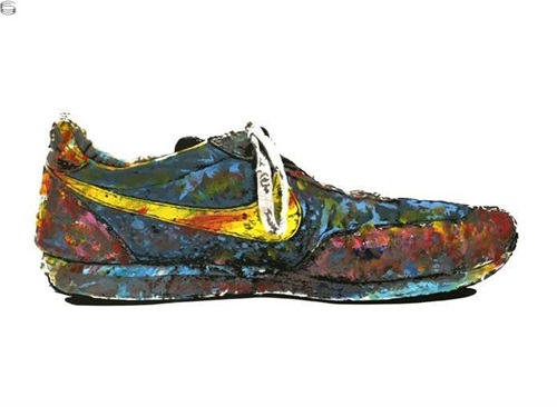 Shoe (Yellow) by Mr Brainwash