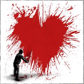 Secret Admirer (Red) by Mr Brainwash