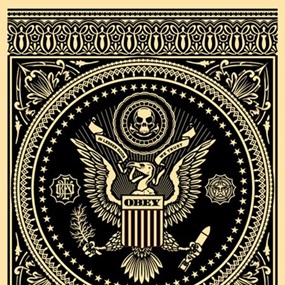 Presidential Seal (Black) by Shepard Fairey