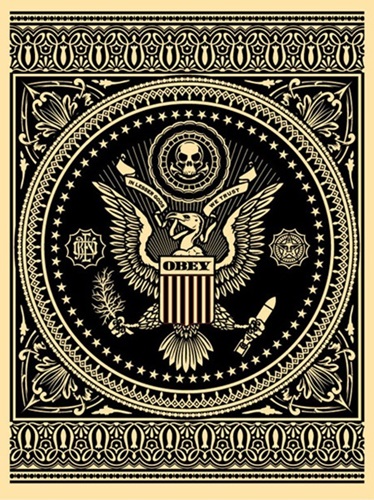 Presidential Seal (Black) by Shepard Fairey