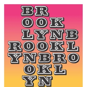 Brooklyn (Pink) by Ben Eine