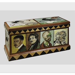 Torch Bearers Painted Chest by Billy Childish