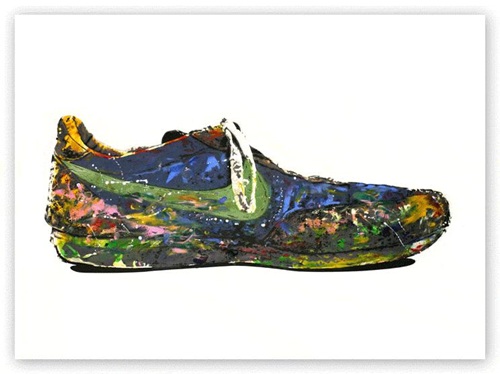 Shoe (Green) by Mr Brainwash