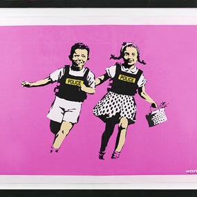 Jack & Jill (Police Kids) (Pink Artist Proof) by Banksy