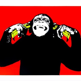 Monkey Buziness (Red) by Dot Dot Dot
