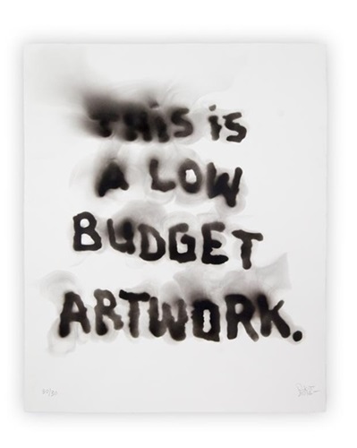 This Is A Low Budget Artwork (Version 2)  by Olivier Kosta-Thefaine