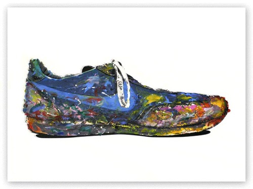 Shoe (Blue) by Mr Brainwash