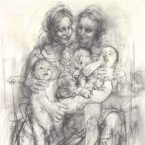 Reproduction Drawing IV (After The Leonardo Cartoon), 2010 by Jenny Saville
