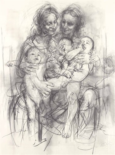 Reproduction Drawing IV (After The Leonardo Cartoon), 2010  by Jenny Saville