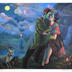 Contact (Hand-Embellished) by Lori Nelson