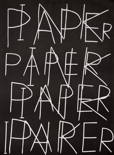 Ink / Paper  by David Shrigley