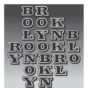 Brooklyn (Grey) by Ben Eine