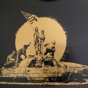 Flag (Gold) by Banksy