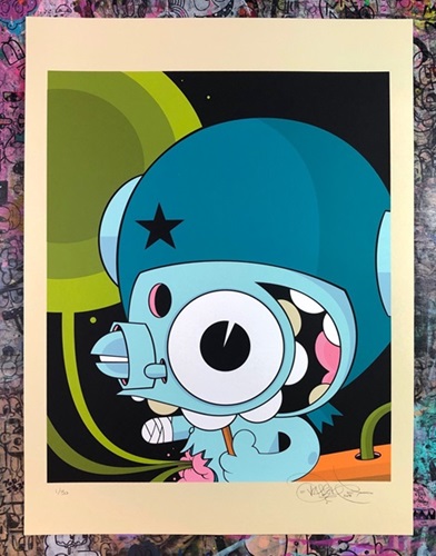 Spacemonkey (Space Cadet V3) by Dalek Editioned artwork | Art Collectorz Spacemonkey (Space Cadet V3) by Dalek Editioned artwork | Art Collectorz