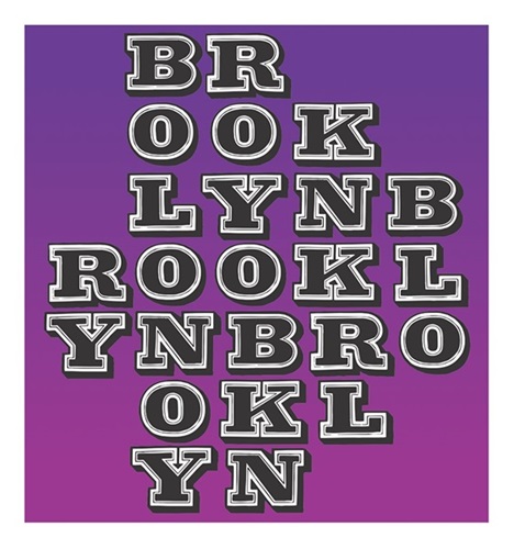Brooklyn (Purple) by Ben Eine