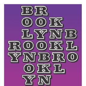Brooklyn (Purple) by Ben Eine