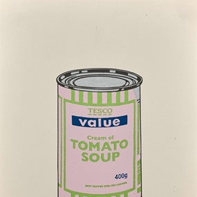Soup Can (Pale Lilac, Lime, Dark Blue) by Banksy