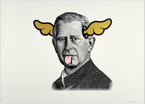 Dog Save The King (Gold) by D*Face