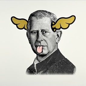 Dog Save The King (Gold) by D*Face