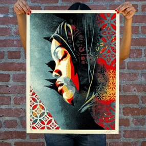 Meditation Woman by Shepard Fairey