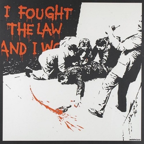 I Fought The Law (Unsigned) by Banksy