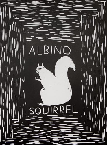 Albino Squirrel  by David Shrigley
