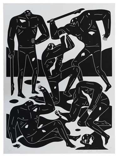 Mercenaries (White) by Cleon Peterson