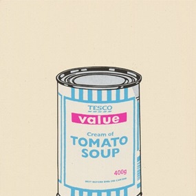 Soup Can (White, Blue, Hot Pink) by Banksy