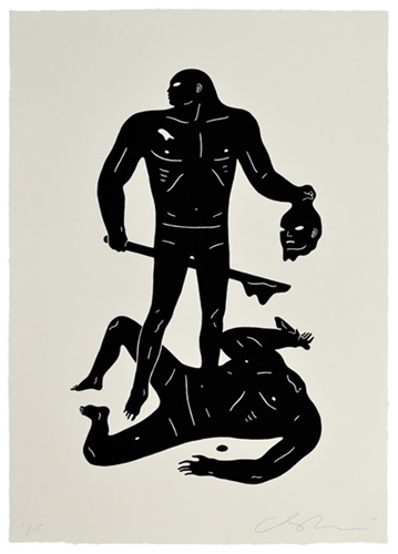 Judgment (Black & White) by Cleon Peterson