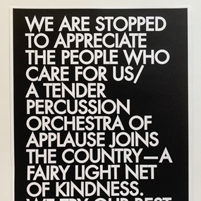 WE LOVE OUR NHS by Robert Montgomery