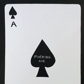 Fucking Ace (Linocut) by David Shrigley