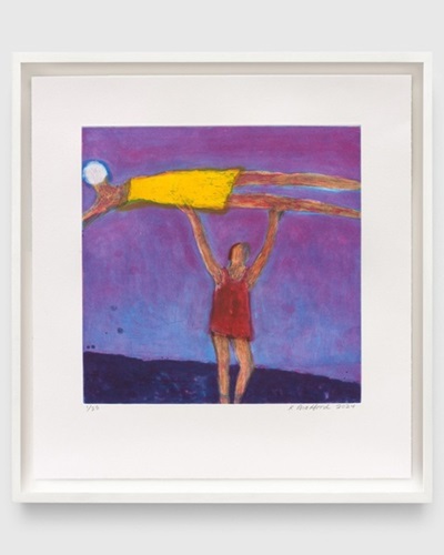 Woman Holding Woman  by Katherine Bradford