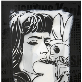 Bunny Girl (Perfect Stencil) by Faile