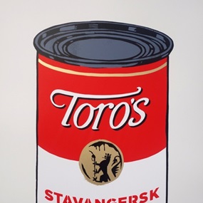 Stavangersk Oljesaus Soup Can by La Staa